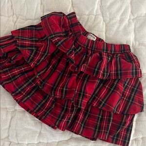Crewcuts Red Plaid Ruffled Skirt